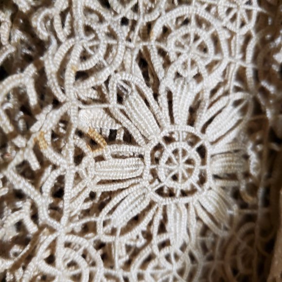 4 ITALIAN NEEDLE LACE RETICELLA PLACEMATS ACORN - Picture 13 of 13